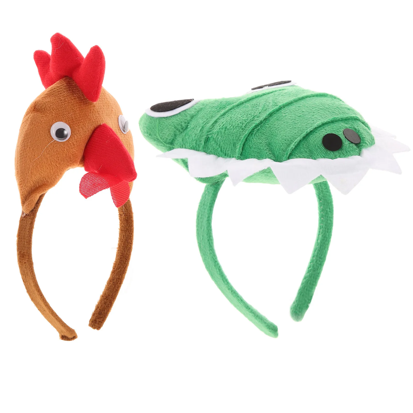 

Набор из 2 милых повязок на голову с животными, мягкие мультяшные обручи для волос для детей, для праздничных костюмов, косплея, реквизит для фотосессий, подарок для девочек и мальчиков на фестиваль