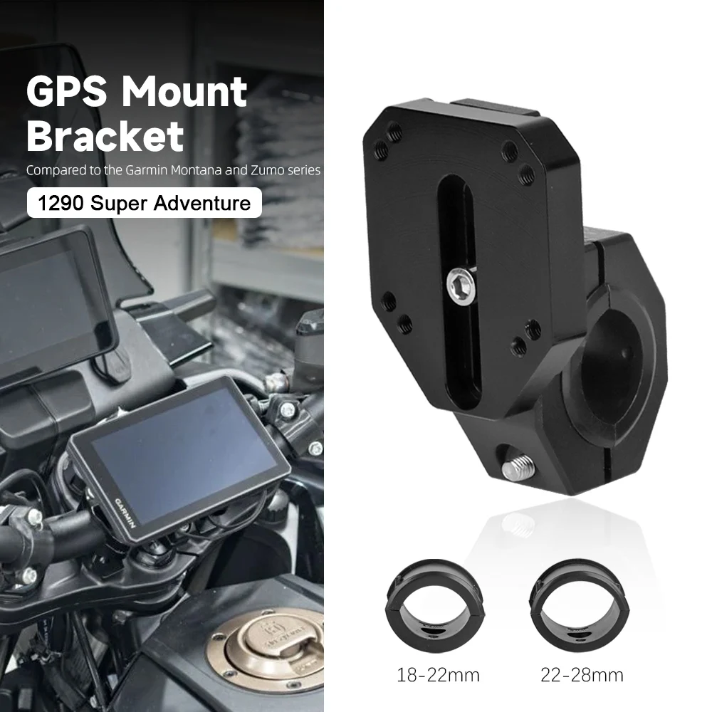 

For Husqvarna 901 Norden 1290 Super Adventure ADV S R 2021- Motorcycle 22mm 28mm Garmin GPS Handlebar Mount Bracket Navigation