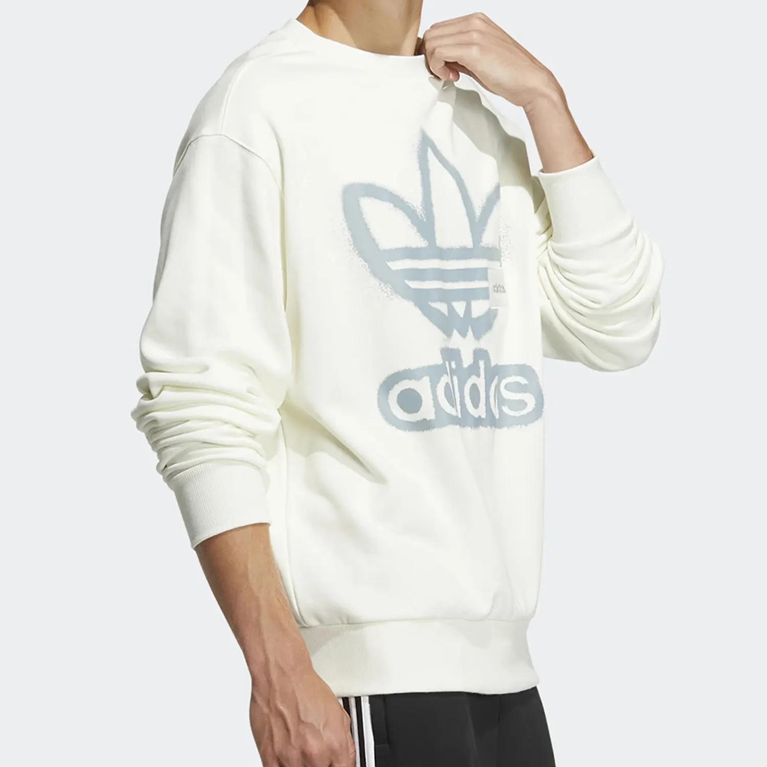 

Adidas Genuine Three Stripes Unisex Round Neck Pullover Comfort Sweatshirt HS1995