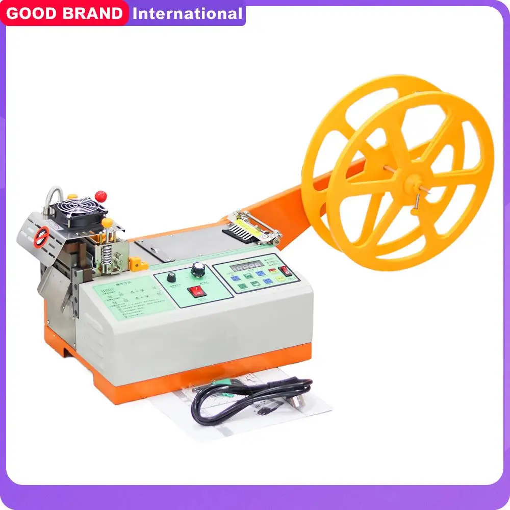 Computer Hot and Cold Cloth Belt Tape Cutting Machine Auto Magic Adhesive Tape Zipper Webbing Machine Elastic Cut Tools