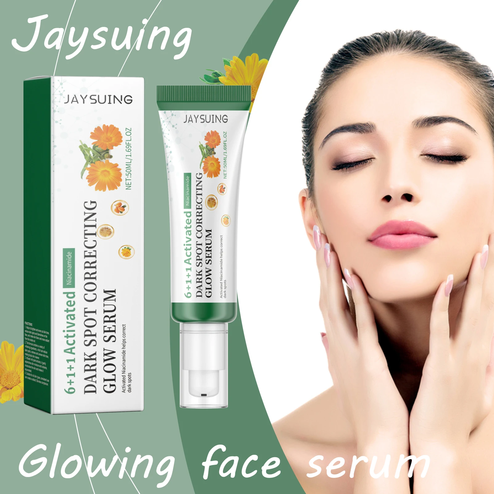 

Jaysuing Brightening Skin Serum Reduce Dullness Nourishing Dark Spot Corrector Glowing Skin Tone Smoothing Face Care Serum