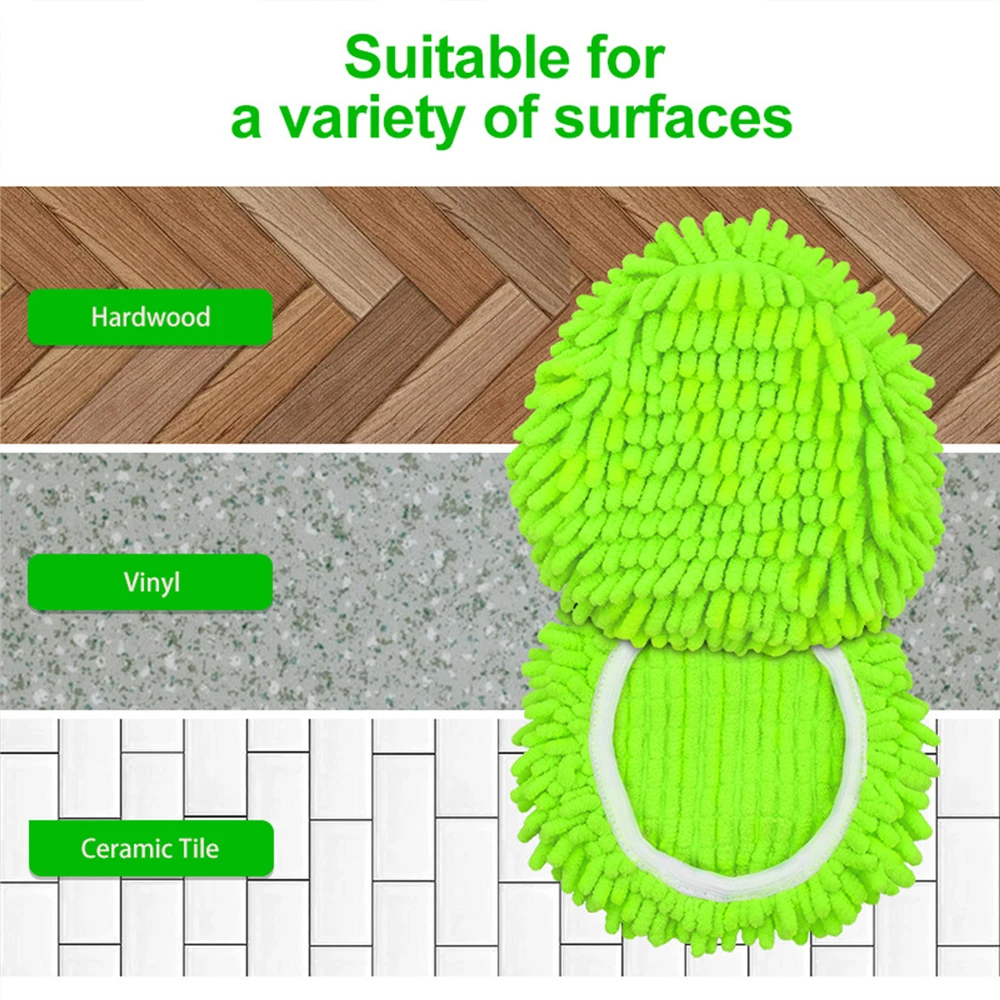 Chenille Mop pano capa para Easywring, substituição, reutilizada, Spin, pano de Terry, acessórios, 4pcs