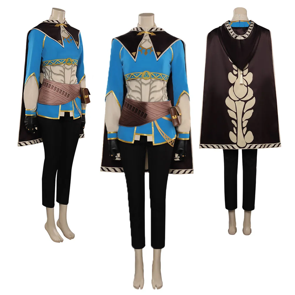

Princess Cosplay Costume Game Tears of the Kingdom Tops Pants Coat Women Girls Fantasia Halloween Carnival Party Disguise Suit