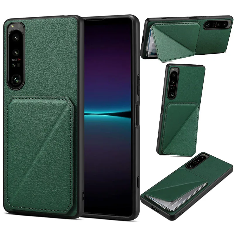 Luxury Magnetic Leather Wallet Case For Sony Xperia 1 10 V 5III Shockproof Card Holder Pocket Cover For Xperia 1 5 10 IV