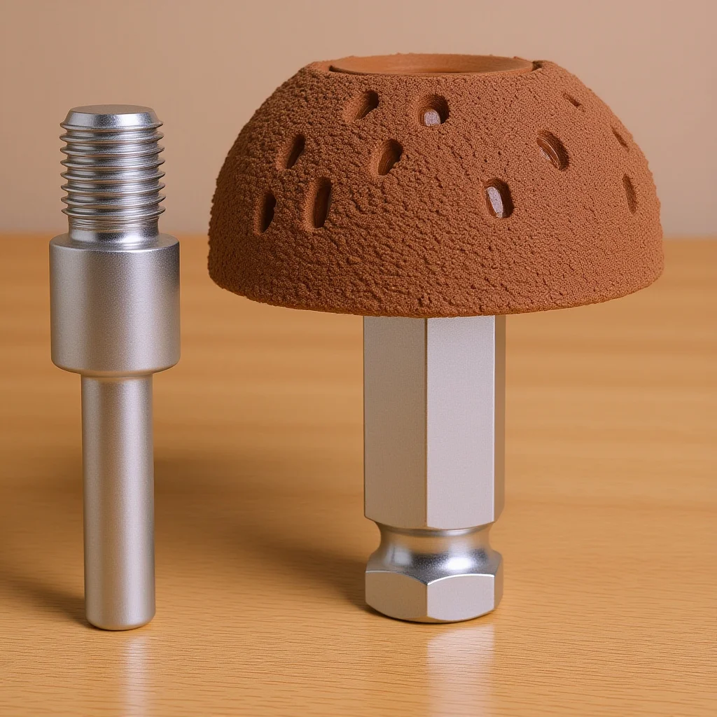 

42Mm Bowl Type Grinding Head Tungsten Steel Coarse Grit Semicircle Buffing Wheel for Tire Repair and Metal Surface Grinding Auto