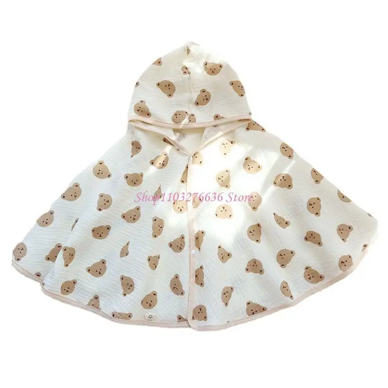 R6FD Toddler Hooded Towels Newborn Cotton Bath Towel Quick Dry & Warmly Wrap Towel Cloak Unisex for Infant Babies Boys Girls