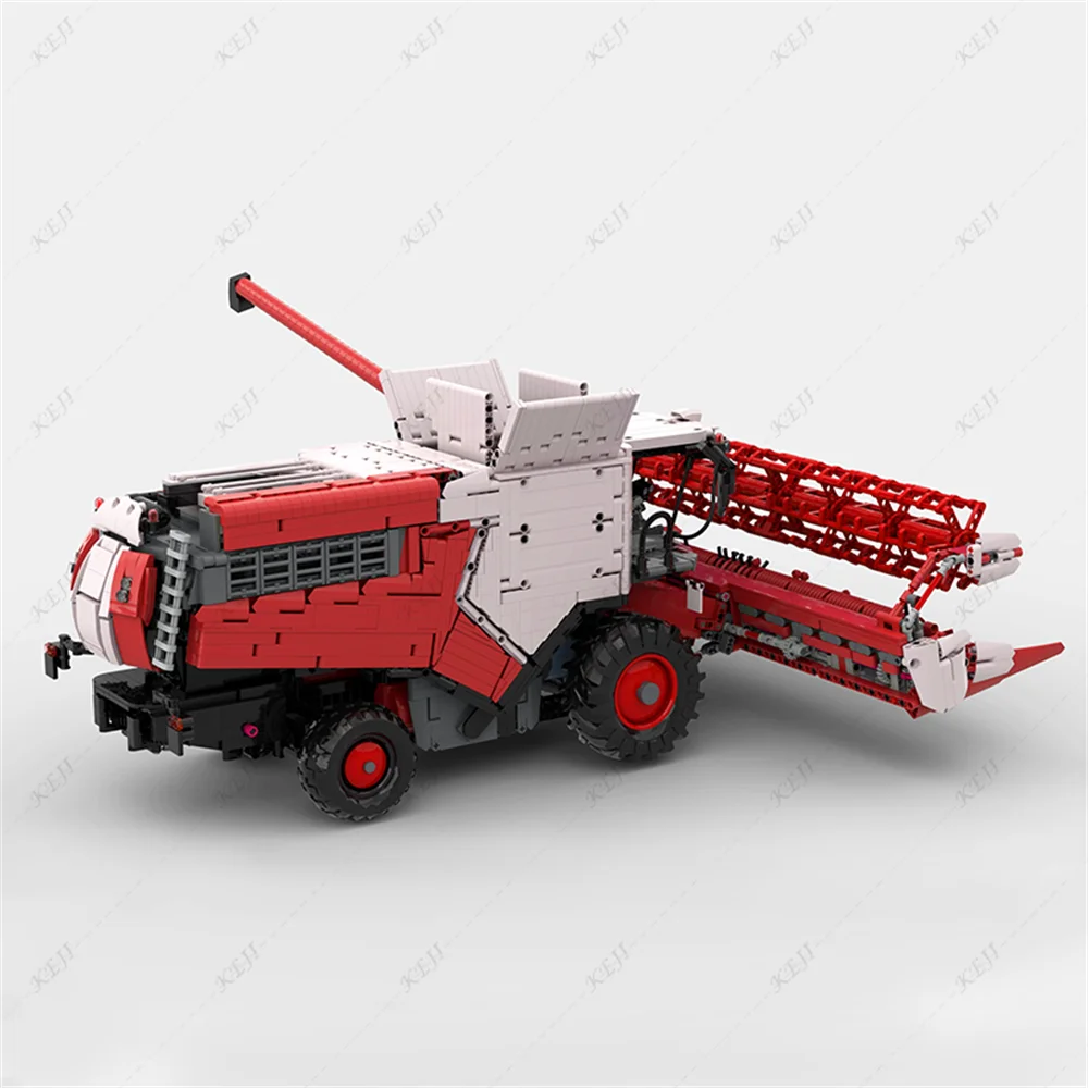 6965PCS KEJI RC Combine Harvester and Header Engineering Vehicle Building Blocks Bricks Kits Toys Christmas Gifts MOC-71485