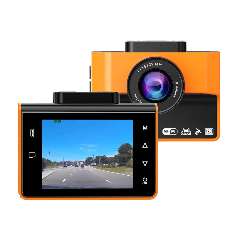 2K HD داش كام صغير محمول مزدوج سيارة DVR ADAS المغناطيسي شحن مسجل مركبة للرؤية الليلية كاميرا صغيرة محرك مسجل #6