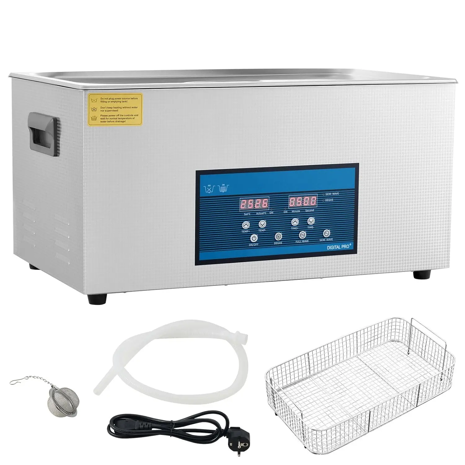 22L Ultrasonic Cleaner 28/40khz Dual Frequency Ultrasonic Cleaner 304 Stainless Steel with Heater Timer for Jewelry Watc