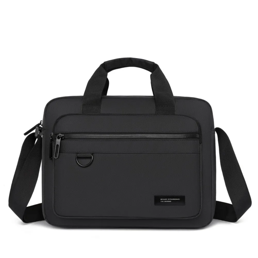 

Waterproof Men Crossbody Bag Large Capacity Phone Pouch Student Shoulder Bag Black/Grey Oxford Cloth Messenger Bag School Office