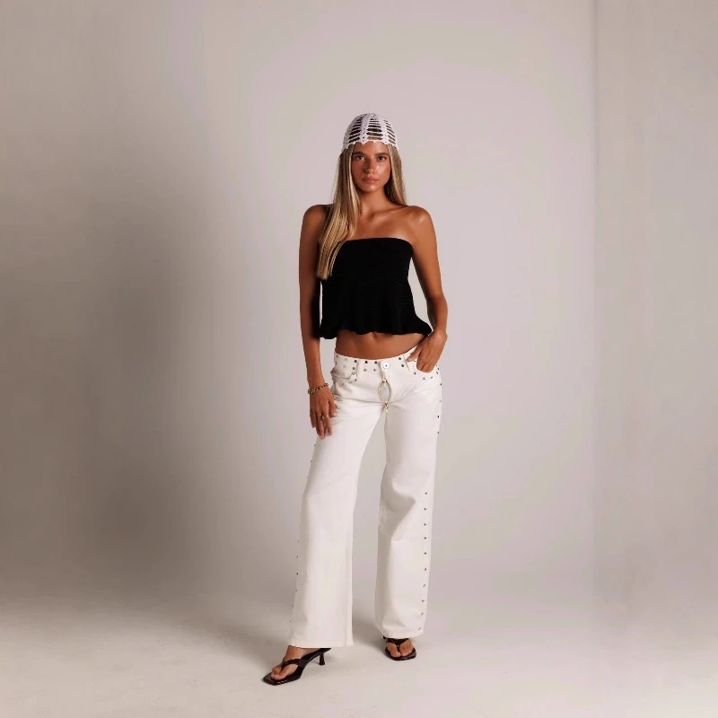 Jean esthétique Y2K pour femmes, ample, Baggy, jambe droite, Design imprimé Star Constellation, tendance, Streetwear, pantalons décontractés