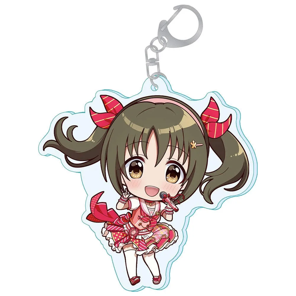 Anime Peripheral Store THE IDOLM@STER Kana Miyabi Karin Ayaka Hajime Tamami Acrylic Keychain Pendant Fans Charm Gifts About 6cm