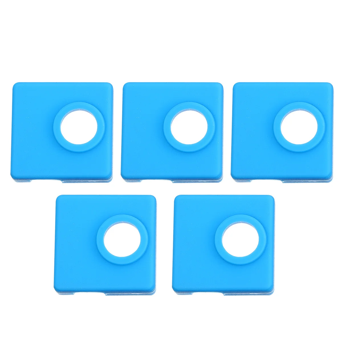 

5Pcs 3D Printer Aluminum Block Silicone Case High Temperature 280c Nozzle Protection Easy Clean Anti Scald Tool