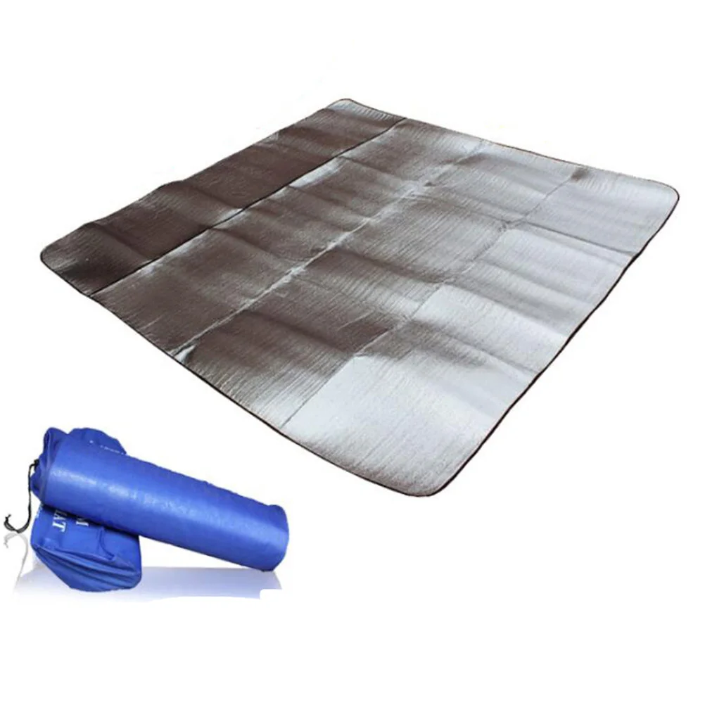 

1pc 2X1M Dampproof Picnic Mat Outdoor Camping Blanket Lightweight Foldable Ground Cover For Hiking Travel Beach Sleeping Pad
