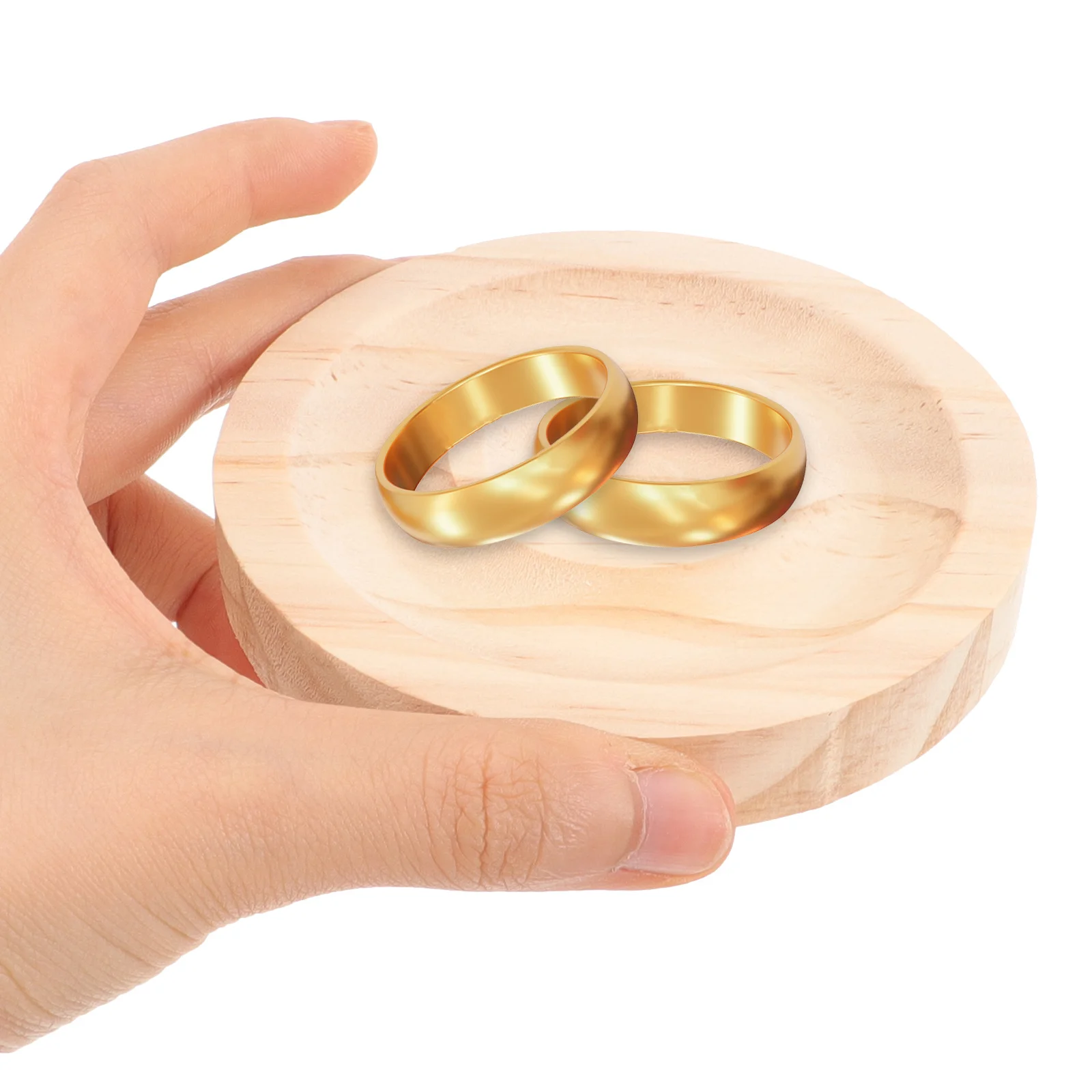 

Compact Wooden Bracelet Display Tray Plate Beaded Holder Round Premium Materials Safe Lightweight Scratch Resistant Jewelry