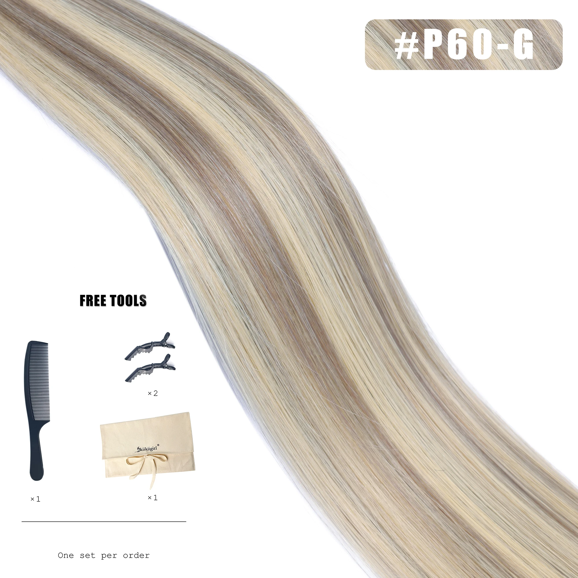 Genius Inslag Human Hair Extensions 100G Dubbelgetrokken Blonde Bundels Onzichtbare Steil Virgin Haar Inslag Volledige End Top kwaliteit - afbeelding 1