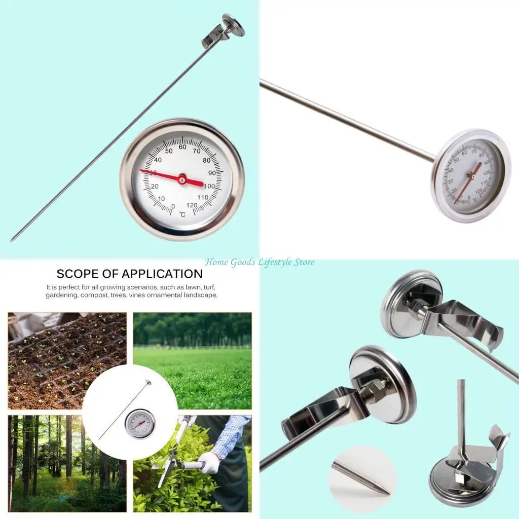 E74E Fast Response Tester Soil Thermometers Temperature Monitors Compost Soil Tester