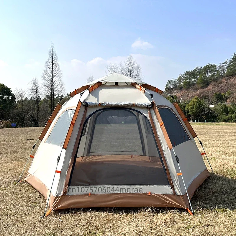 double-hexagonal-tent-outdoor-camping-automatic-quick-opening-tent-outdoor-beach-rain-and-sun-protection-travel-tent