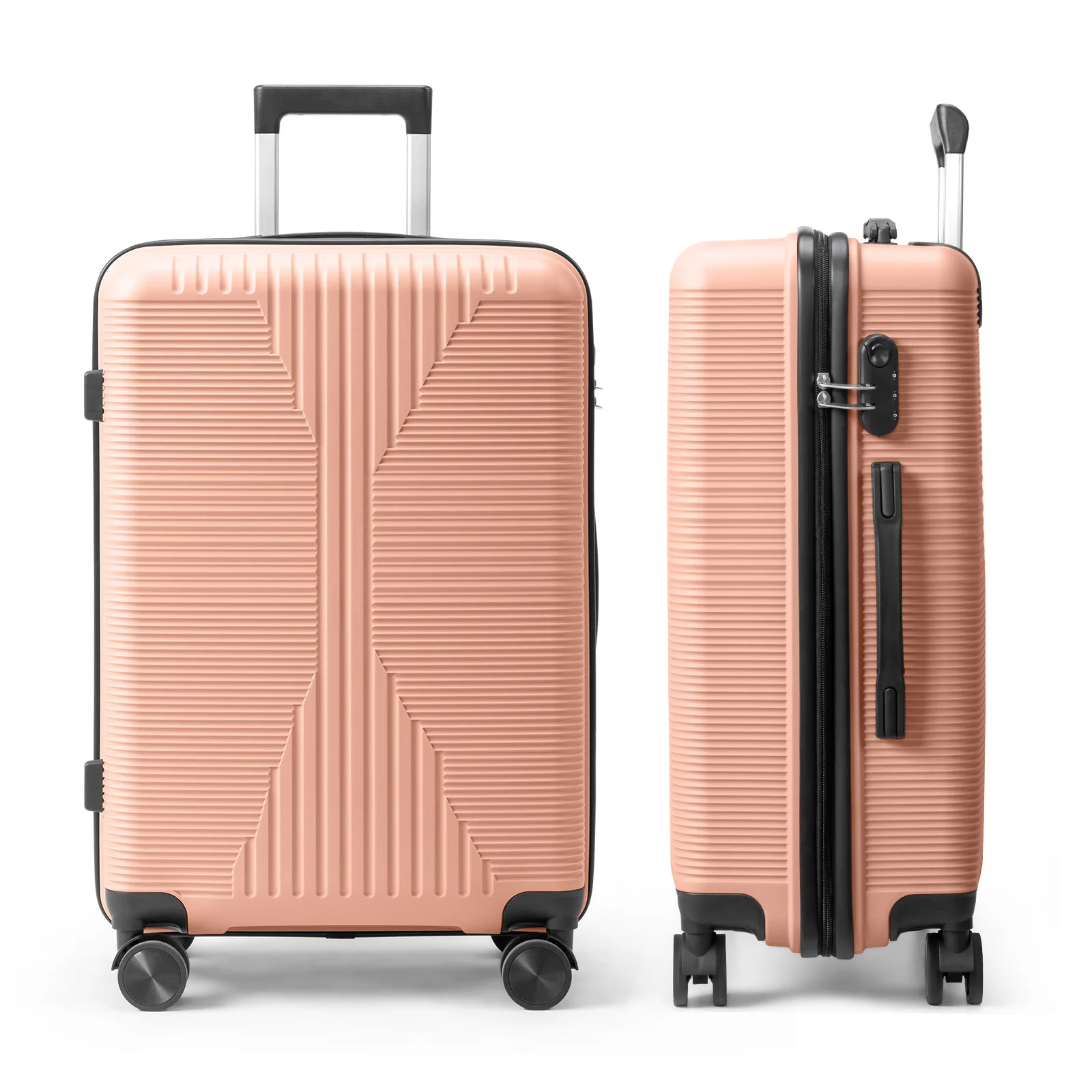 PP Trolley Case 24in Travel Suitcase Pink