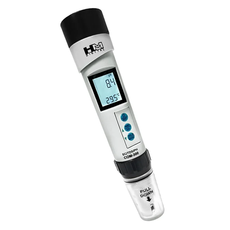 HM Digital COM-300  portable Waterproof PH EC TDS Temp Meter Tester  ph detection meter 4 in 1