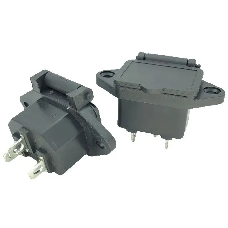 Waterproof IEC320 C13 C14 wired AC power Socket Receptacle Connector electric bicycle car battery Charging Outlet 15A 10A