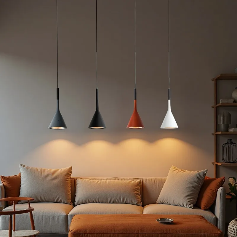 

Modern LED Pendant Light Minimalist Single Head Chandelier Bedroom Bar Counter Restaurant Hanging Lamp Home Pendant Light