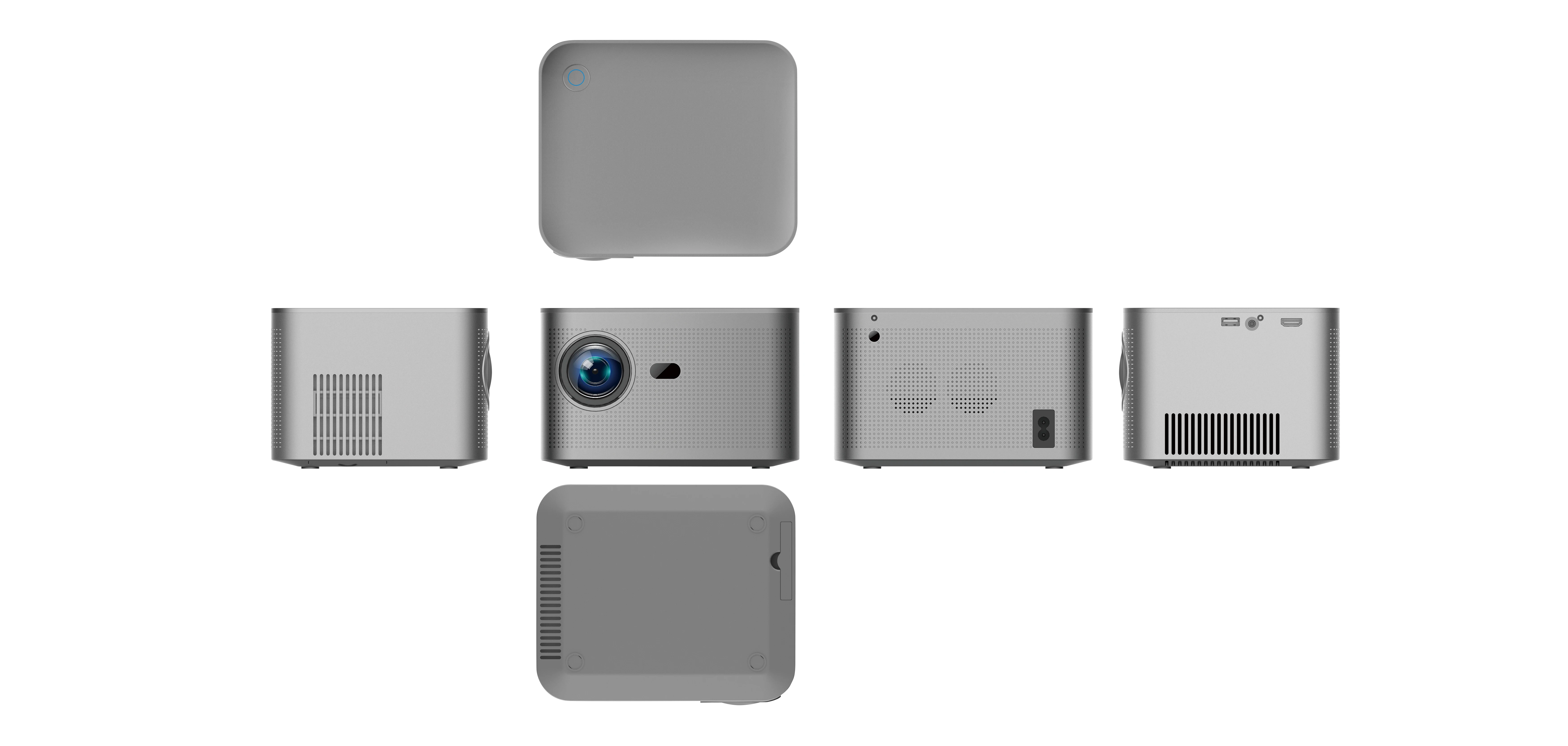 NOVO 4K Mini Projetor Inteligente HY350 Android 11 Home Theater Portátil Auto Keystone LCD Projetor