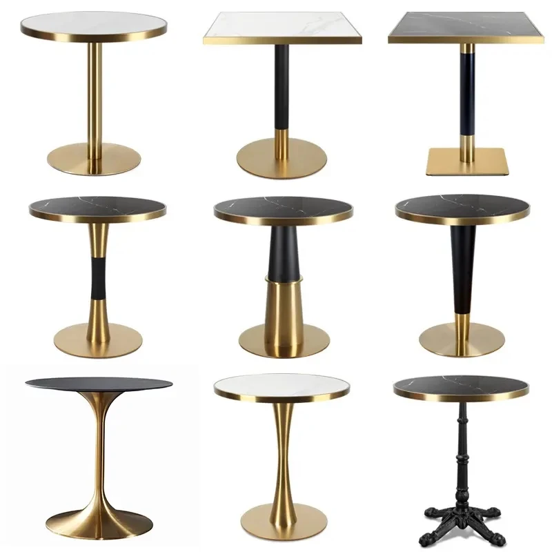 Coffee To Small Restaurant Dining Table Glass Top Metal Coffee Shop Bar Table With Cheap Price