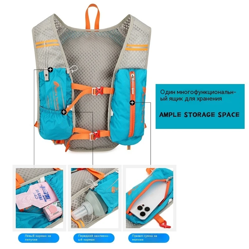 Ultralight Breathable Hydration Vest Backpack, Reflective Running Vest for Marathon, Cycling, Hiking & Outdoor Activities.