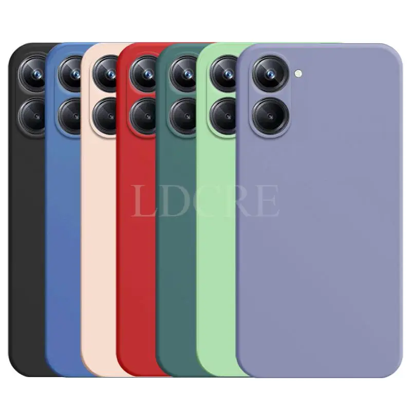 For Realme 10 Pro Case Liquid Silicone Coque For Realme 10 Pro Cover TPU Fundas Protective For Realme 11 Pro Plus Case