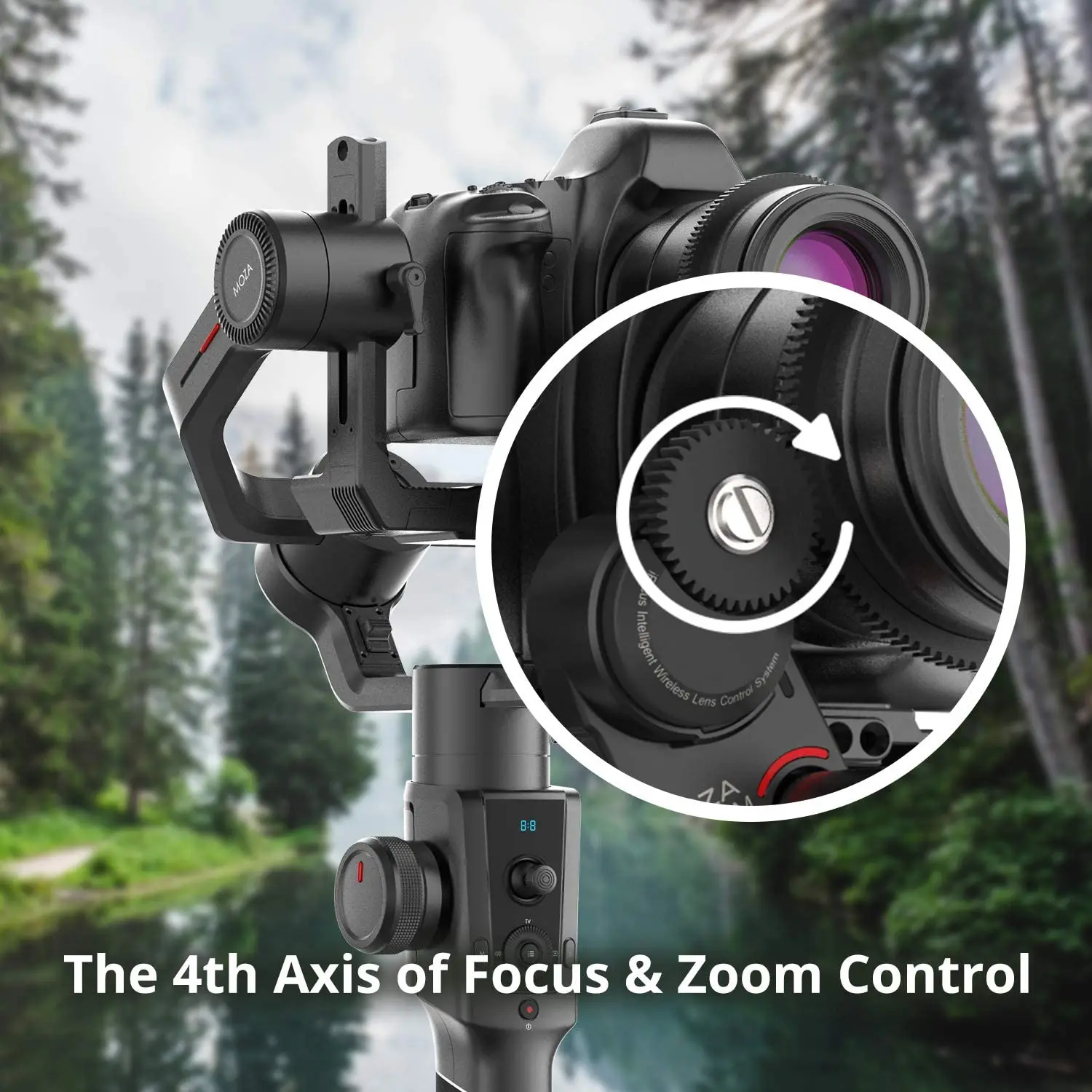 MOZA iFocus-M Follow Focus Motor for MOZA Air 2 MOZA Aircross 2 Stabilizer