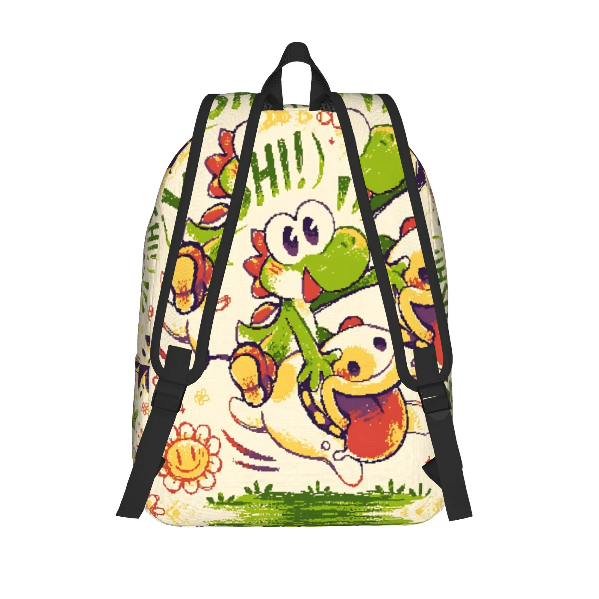 Fashion Cartoon Super Mario Backpack  Mochilas Vintage High School Retro Washable Rucksack