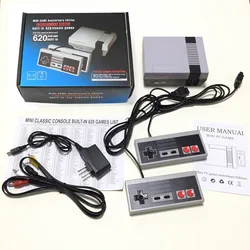 ๋ฏธ๋ 8 ๋นํธ ๋น๋์ค ๊ฒ์ ์ฝ์ NES ๋ด์ฅ 620 ํด๋์ ๋ ํธ๋ก ๊ฒ์, 2 ๊ฒ์ํจ๋ ์ง์ง๋ AV ์ถ๋ ฅ, TV ํด๋์ฉ ์๋
 ์ด๋ฆฐ์ด ์ ๋ฌผ