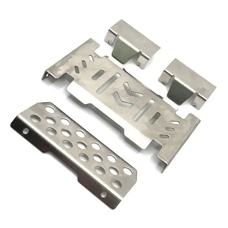 อัพเกรดโลหะเกราะป้องกันแชสซีสแตนเลสสำหรับ YK4106 YK4107 1/10 RC รถ - อีซี่อาร์ซี