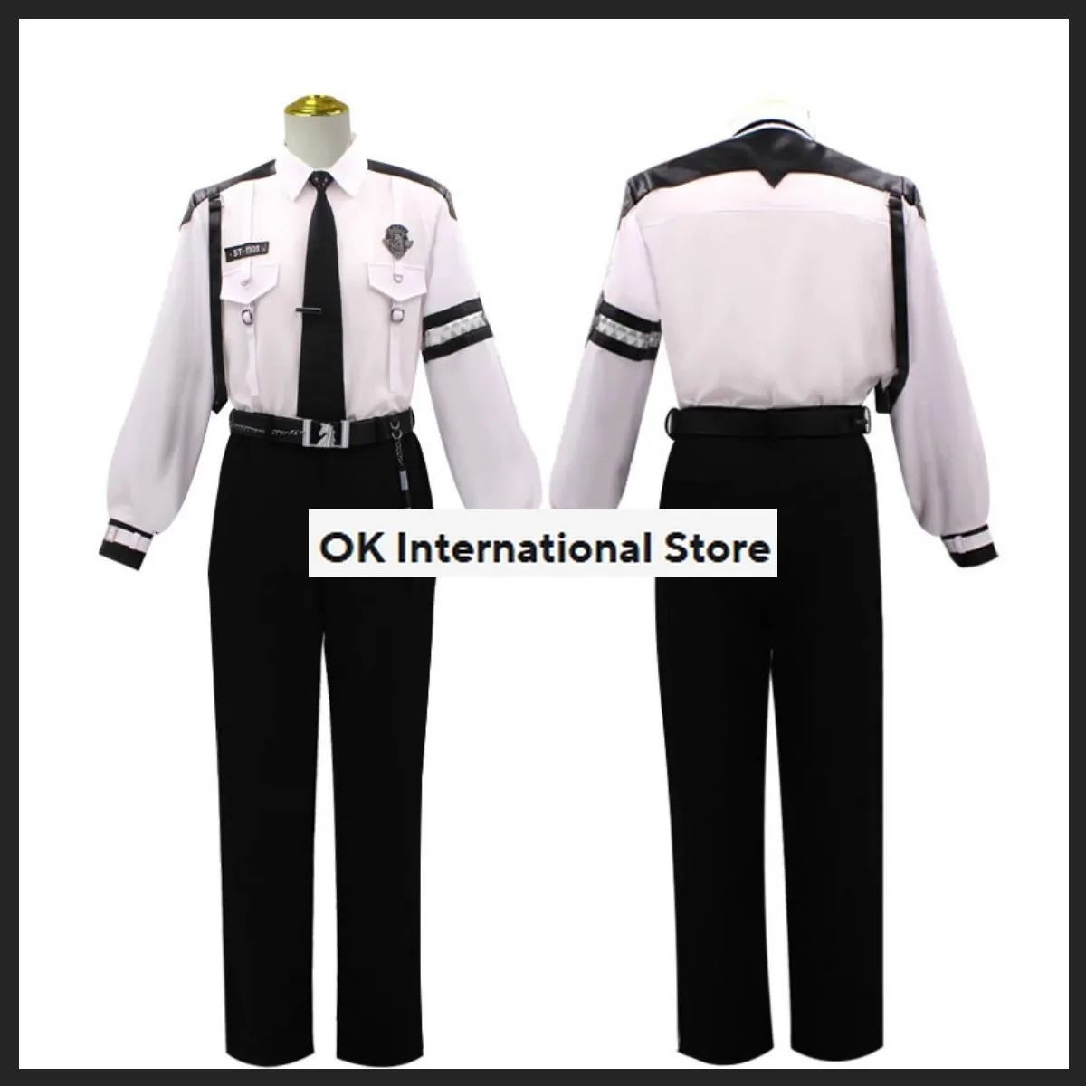 2024 New Game Love and Deepspace Xavier Cosplay Costume Evol Police Uniform Shirt Full Set Man Woman Halloween Party Suit