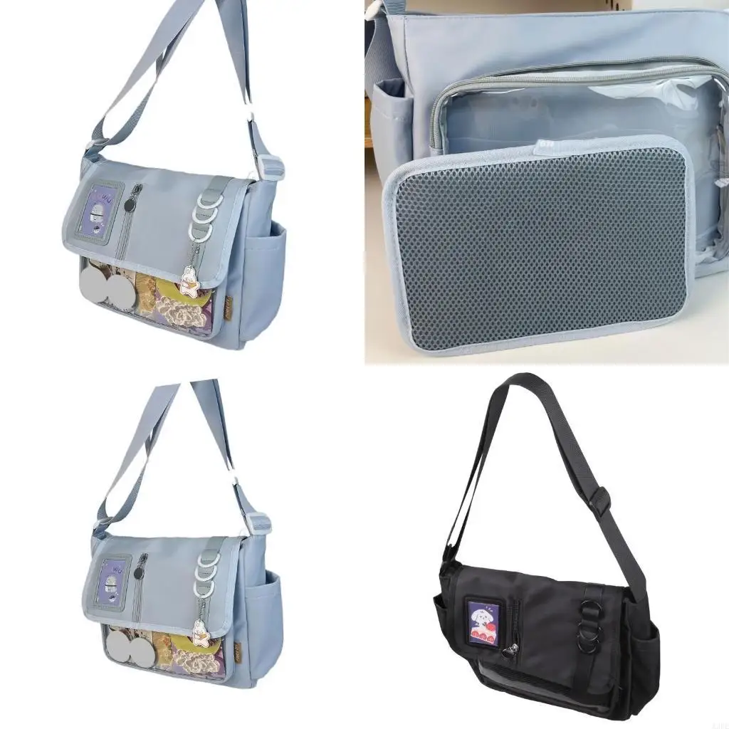 

Модная нейлоновая сумка через плечо через плечо для взрослых и любителей аниме