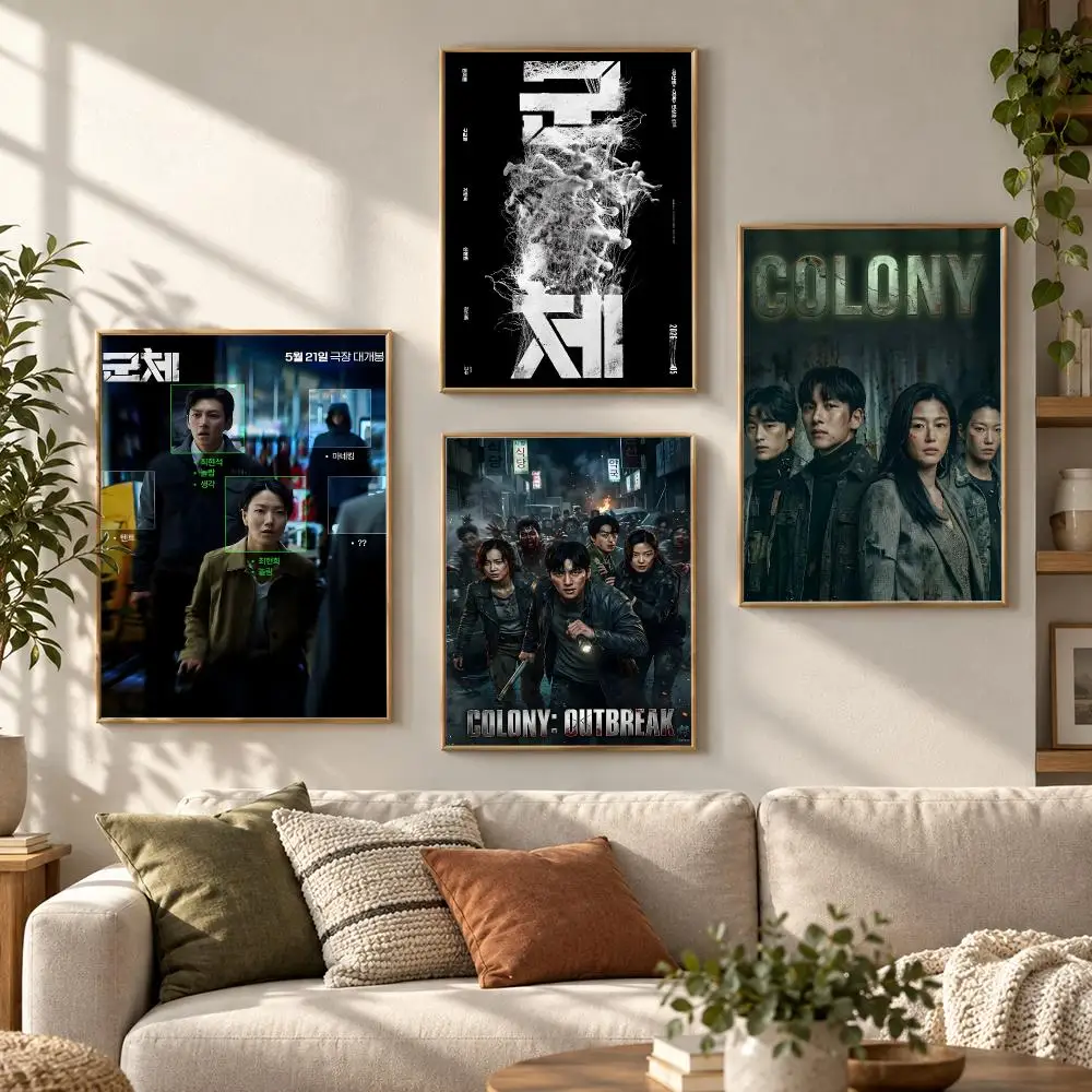 Colony Sci-Fi Drama Series Alien Occupation Thriller Poster Contemporary Wall Art Print for Bedroom & Living Room, Unframed
