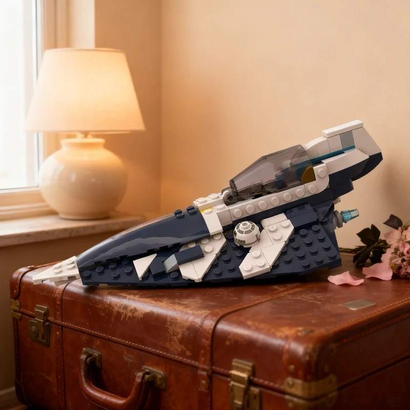 

208pcs MOC Plo Koon S Delta 7 Starfighter Alternate Star Battle Model Building Blocks Creative DIY Gift Display Decor Assemble