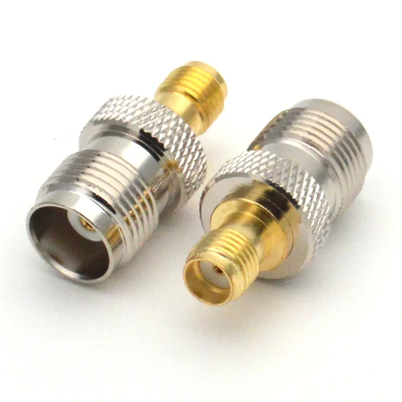 1PC TNC Female Jack to SMA Female RF Coaxial Cable Adapter All Copper Straight Wire Terminals 50ohm