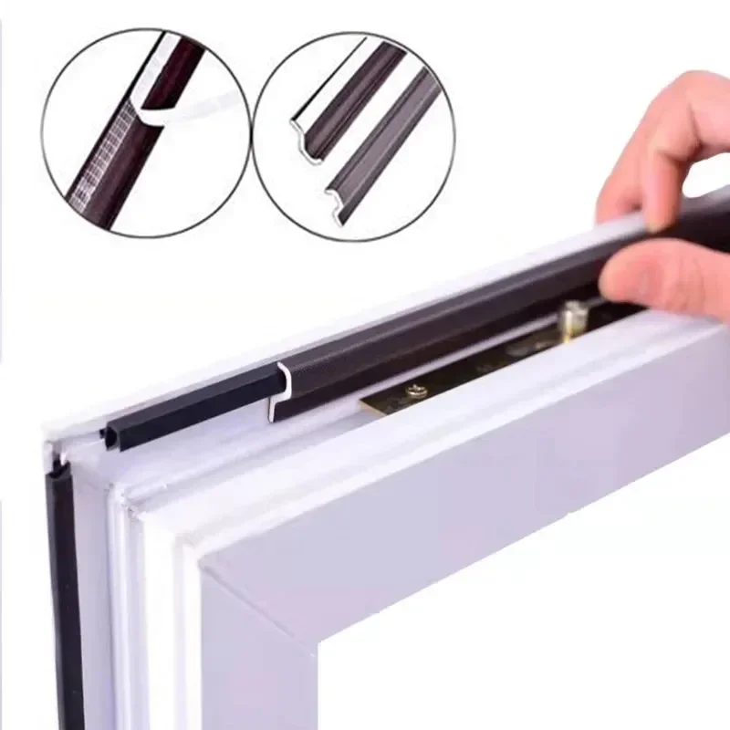 

2M Pu Foam door sealing strip acoustic Sound Proof Adhesive door window seal tape Weather Stripping gap Filler Window Hardware