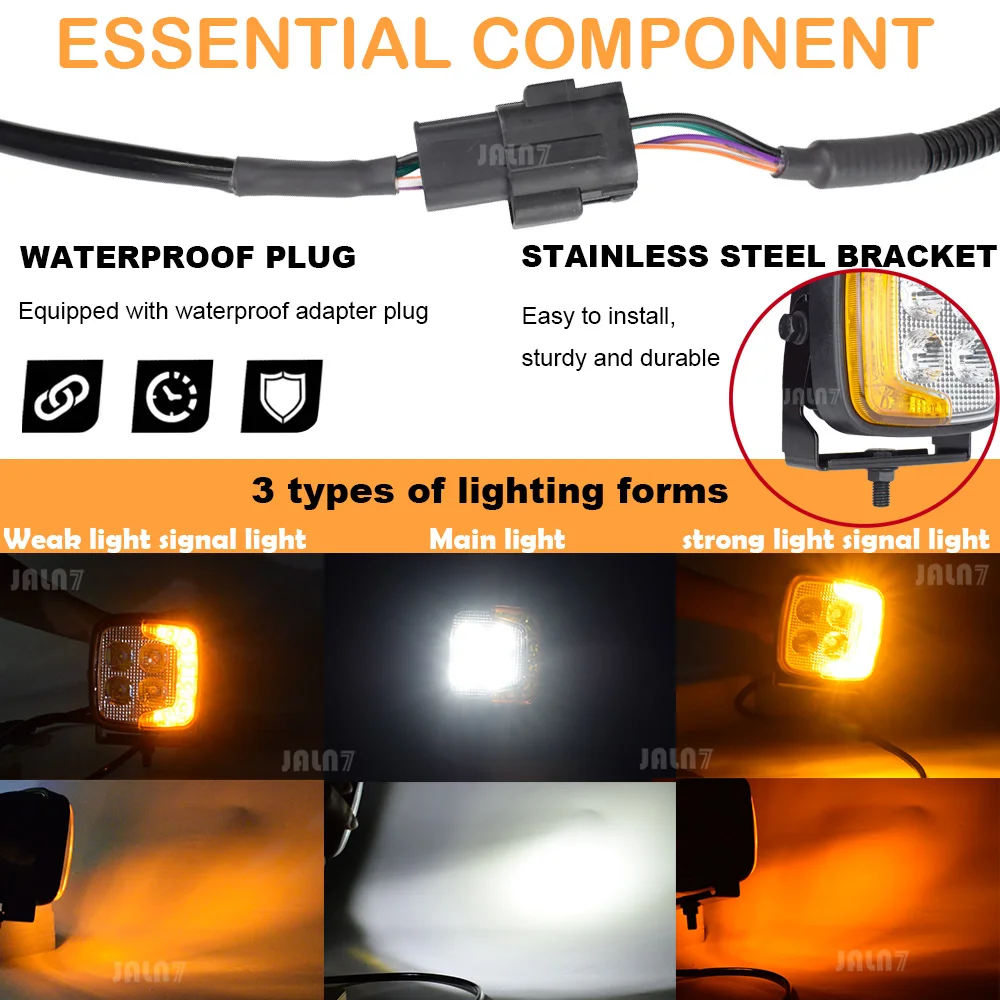 LED  Combination Lamp Turn Signal Forklift Front/Rear headlights 12V 24V arvester tractor trailer headlights excavator tractor