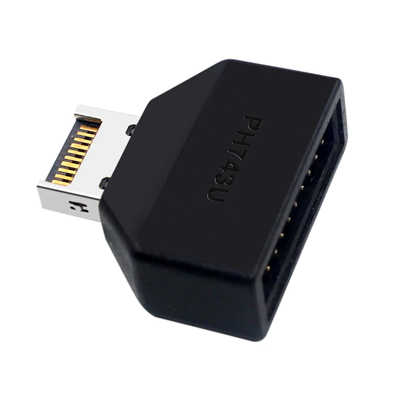 USB3.2 Type-E 20Pin to USB 19P Converter Connector for Chassis Front USB Type A Type C Extension Adapter for Desktop Motherboard