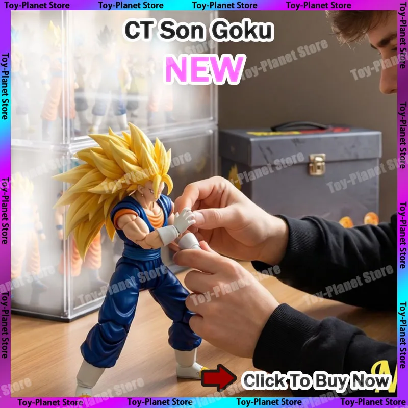 

Hot Sale Super Saiyan 3 Son Goku PVC Action Figure Dragon Ball Kai NEOKONG 3.0 Version Collectibles Toy with Extra Face Plates
