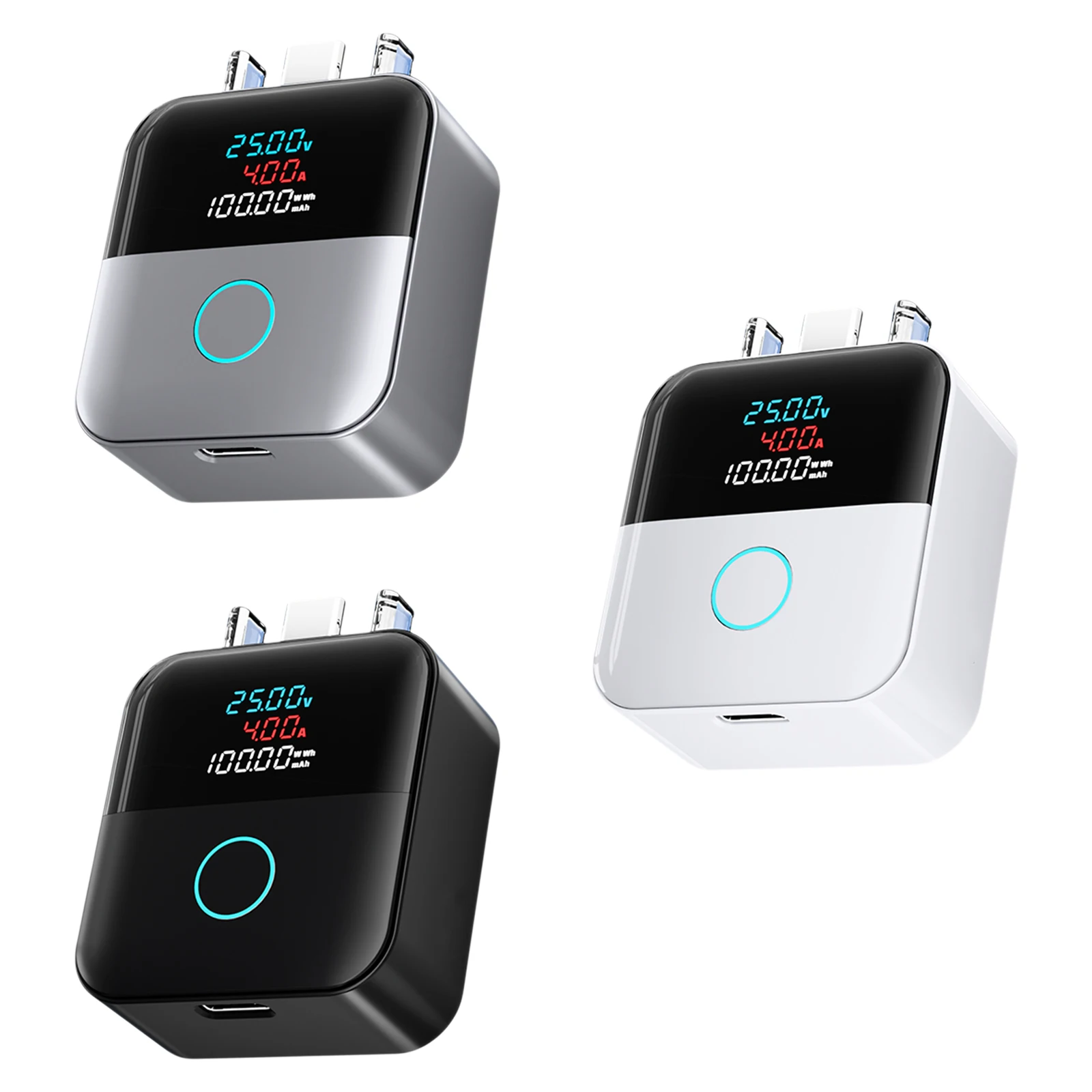 140W Smart Auto Stop Charging Adapter with Physical Cut-Off USB-C Fast Charger Digital Display Auto Disconnect Adapter