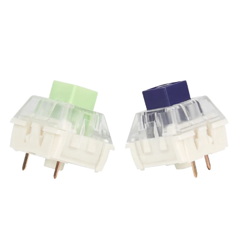 Kailh Box-interruptor de teclado Jade Navy, interruptores táctiles Clicky, Teclado mecánico DIY SMD RGB MX, interruptor de 3 pines, PC para juegos personalizado