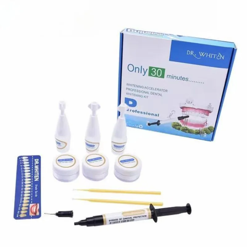 

Отбеливающий костюм для стоматологии, отбеливающий гель, 30% концентрация, десен для полости рта, защищающая цветная диаграмма, ремонт для кормления, чистый материал