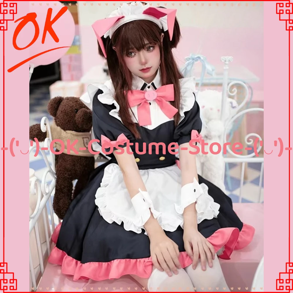 

Akiba Maid War Mannen Ranko Wahira Nagomi Yumechi Cosplay Costume Women Kawaii Lolita Maid Dress Uniform Halloween Party Outfit