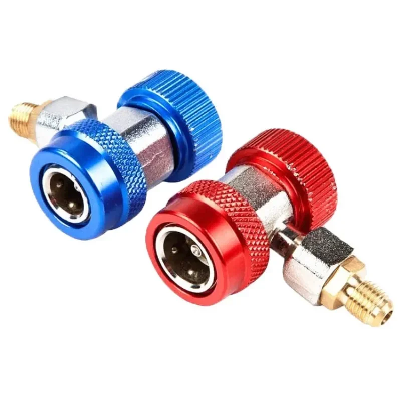 Car Air Conditioner R134A H / L Adapter Quick Coupling AC Coupler Coolant Filter Connector Tools Truck Automotive Accessories