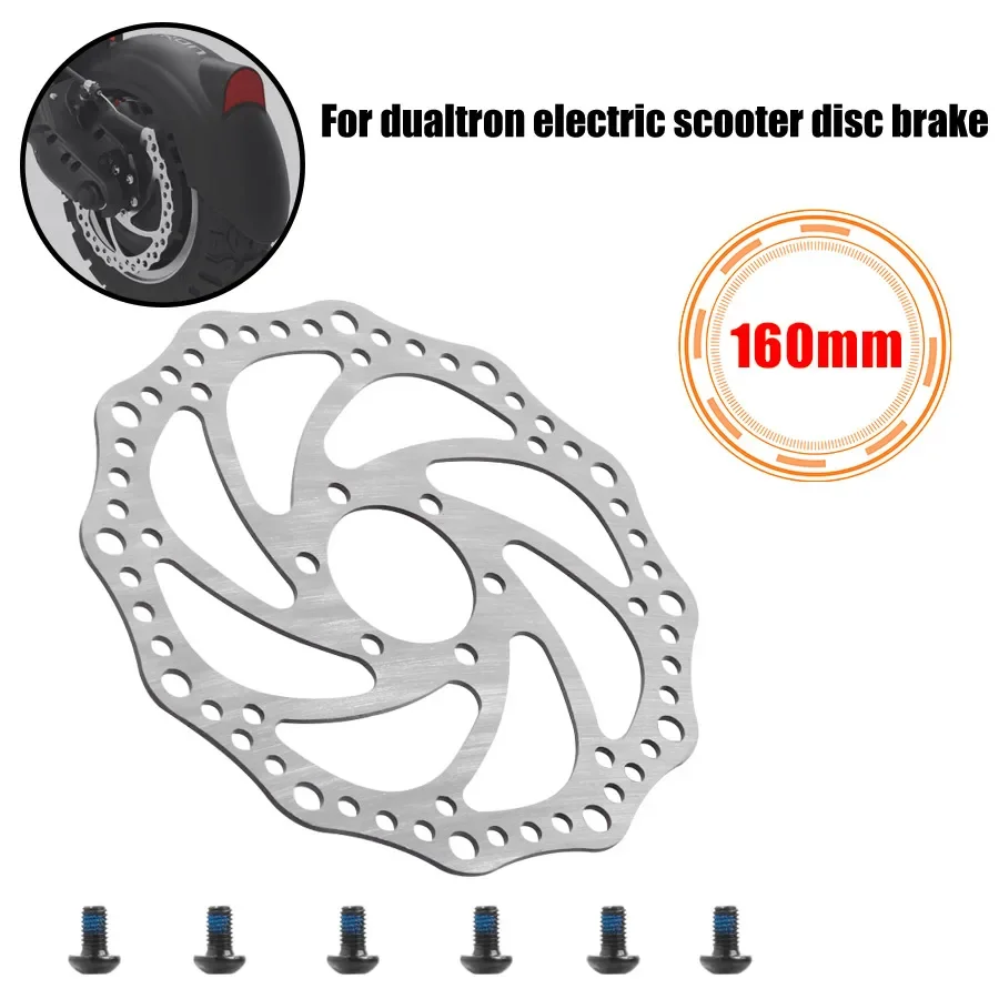 For FLJ Electric Scooter Braking Pad Disc 160mm Puxando Pinça De Freio Da Roda Traseira A Disco Hidráulico Inoxidável Accessorie