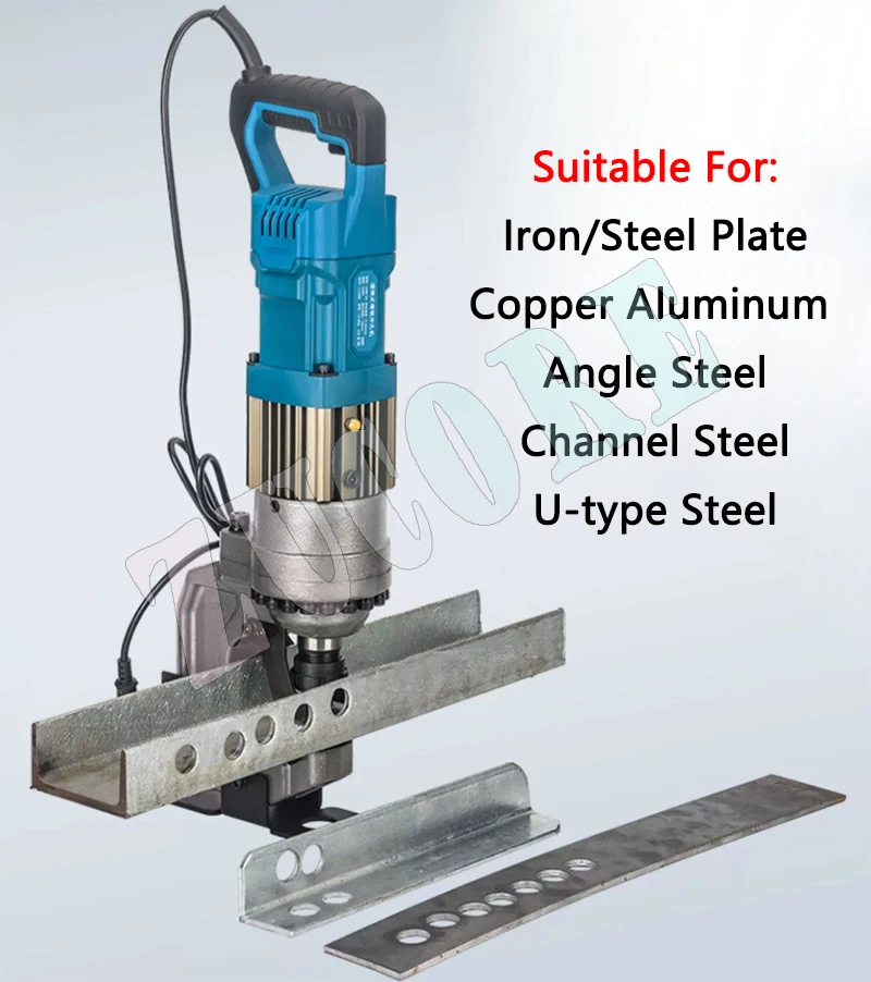 Electric Hydraulic Punching machine CPM-25 Angle Steel/Channel Steel Puncher Copper Aluminum Plate Hole Opener 10mm Thick